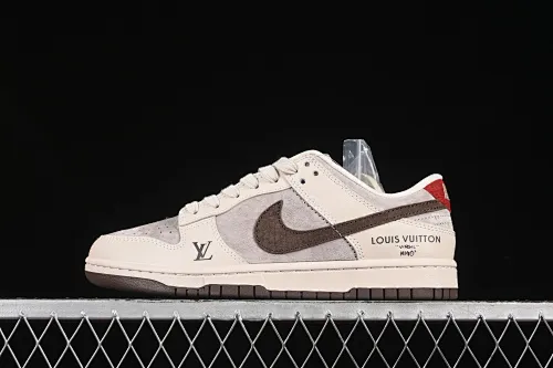 All categories Nk SB Dunk Series Nk SB Dunk Low High-end customized low-top sneakers Nike SB Dunk Low LV joint red tail chocolate Anniversary high-end customized low-top casual sneakers XX3168-123